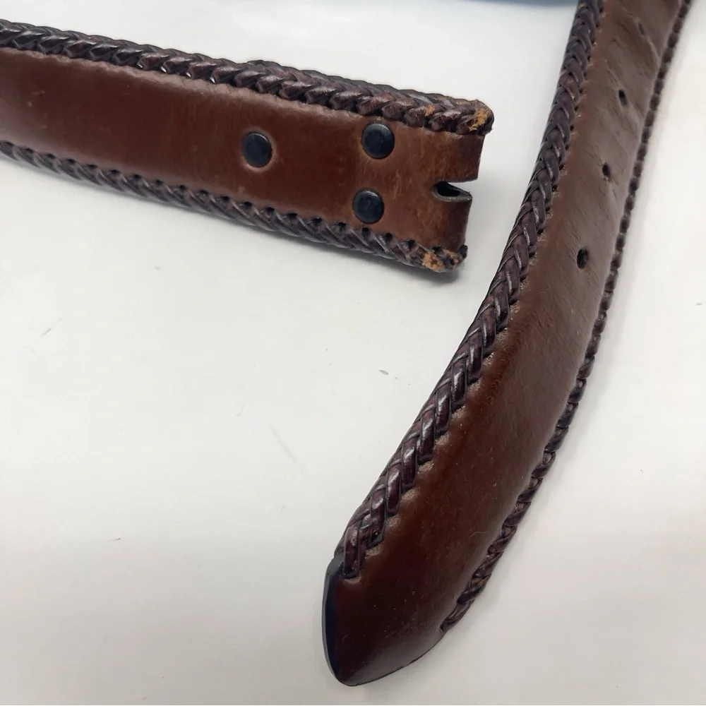 Nocona Genuine Leather Belt Size 42 | Western Tooled Belt | Add Your‎ Own Buckle